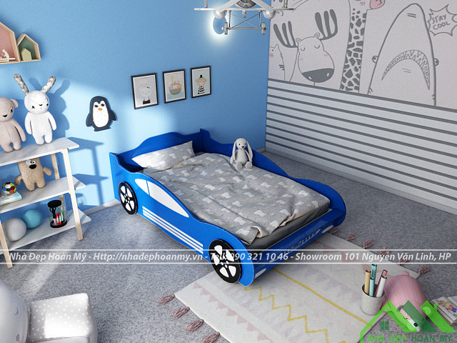 Giường ô tô cho bé Kid - 001