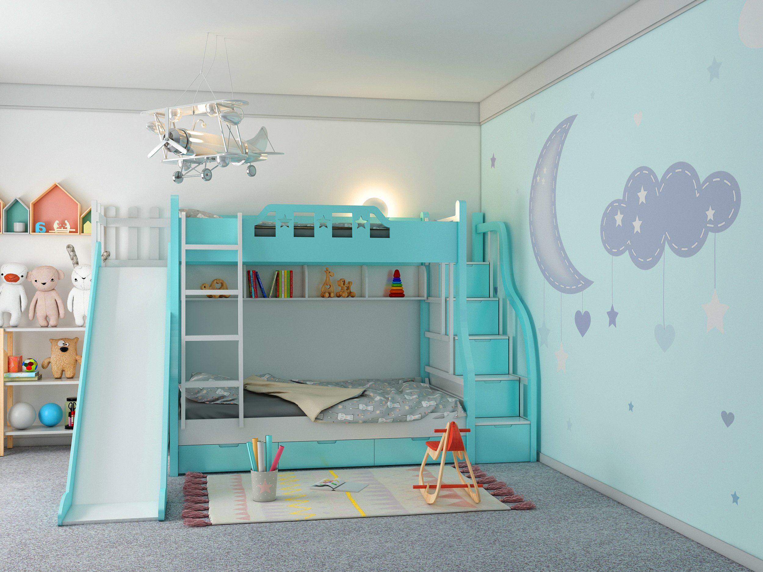 Giường tầng trẻ em giá rẻ Hải Phòng