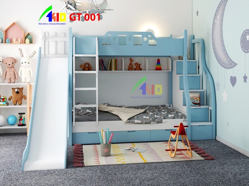 Giường tầng trẻ em Hải Phòng giá tốt GT001-GT002