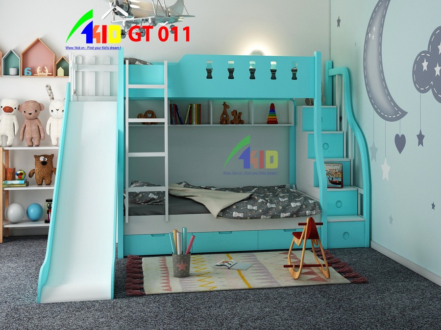 giường tầng trẻ em Hải Phòng đẹp là thiết kế giường gỗ công nghiệp MDFđược nhiều gia đình lựa chọn khi sở hữu mẫu mã đẹp, chất lượng cao, giá tốt