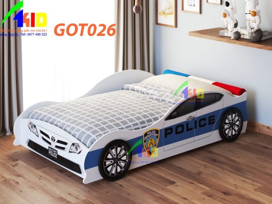 Giường ngủ ô tô cảnh sát bé trai Hải Phòng là mẫu giường ngủ mang đến cho bé sự trải nghiệm độc đáo, biến những phút giây nghỉ ngơi trở nên thú vị hơn bao giờ