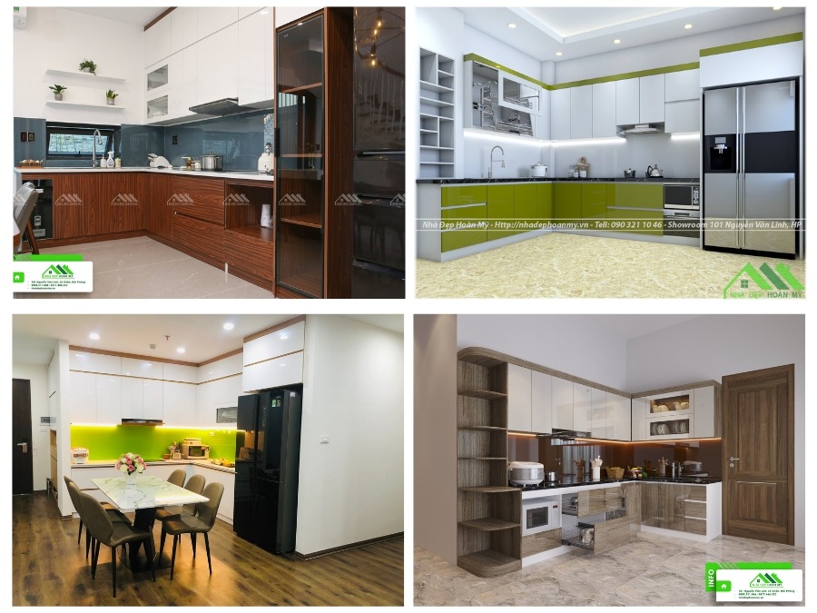 thiết kế nội thất phòng bếp hiện đại Hải Dương