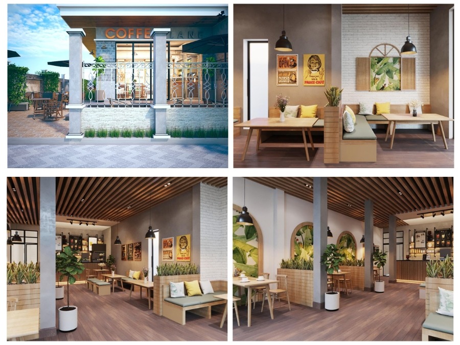 Thiết kế nội thất quán cafe Hải Dương