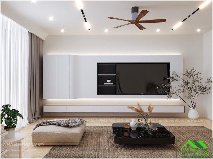 Kệ ti vi gỗ MDF chống ẩm phủ laminate