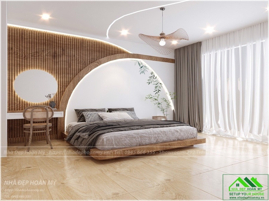 Thiết kế phòng ngủ phong cách Wabi Sabi