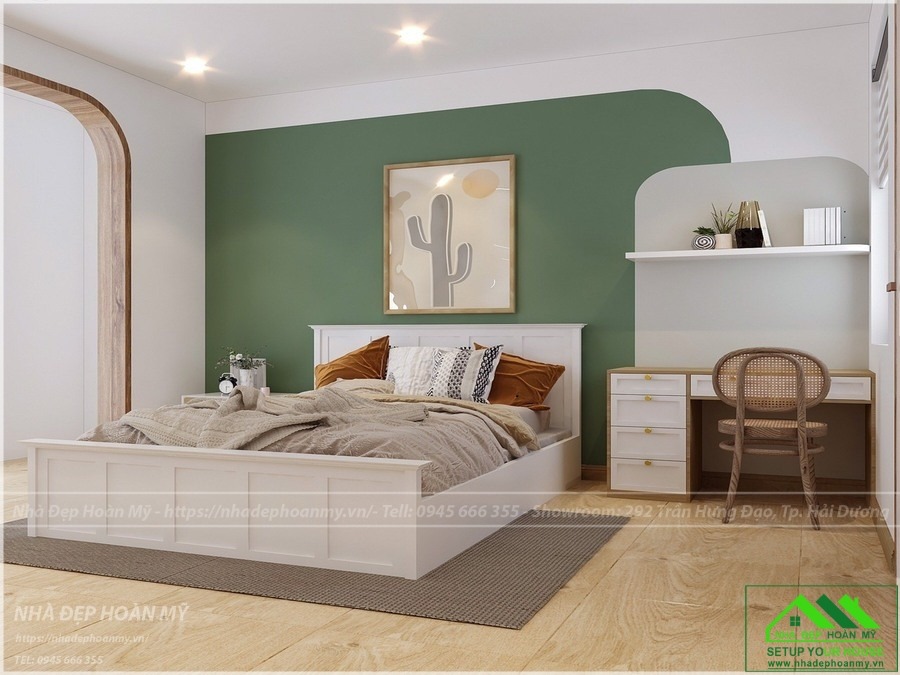 Thiết kế nội thất phòng ngủ con trai Hải Dương
