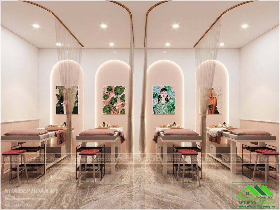 Sử dụng tone màu hồng pastel nhẹ nhàng