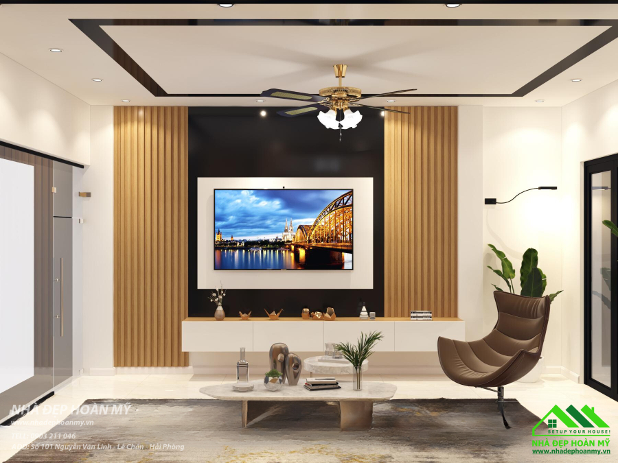 Nhà Đẹp Hoàn Mỹ thi công vách ốp tường Hải Phòng chất lượng, giá rẻ: vách ốp phòng khách Hải Phòng, vách ốp phòng ngủ Hải Phòng, vách ốp phòng thờ Hải Phòng