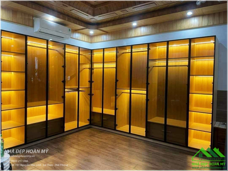 thi công tủ áo cánh kính Hải Phòng giá rẻ