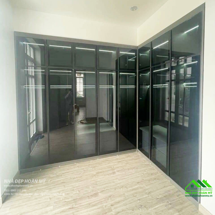 Thi công tủ áo cánh kính Hải Phòng giá rẻ
