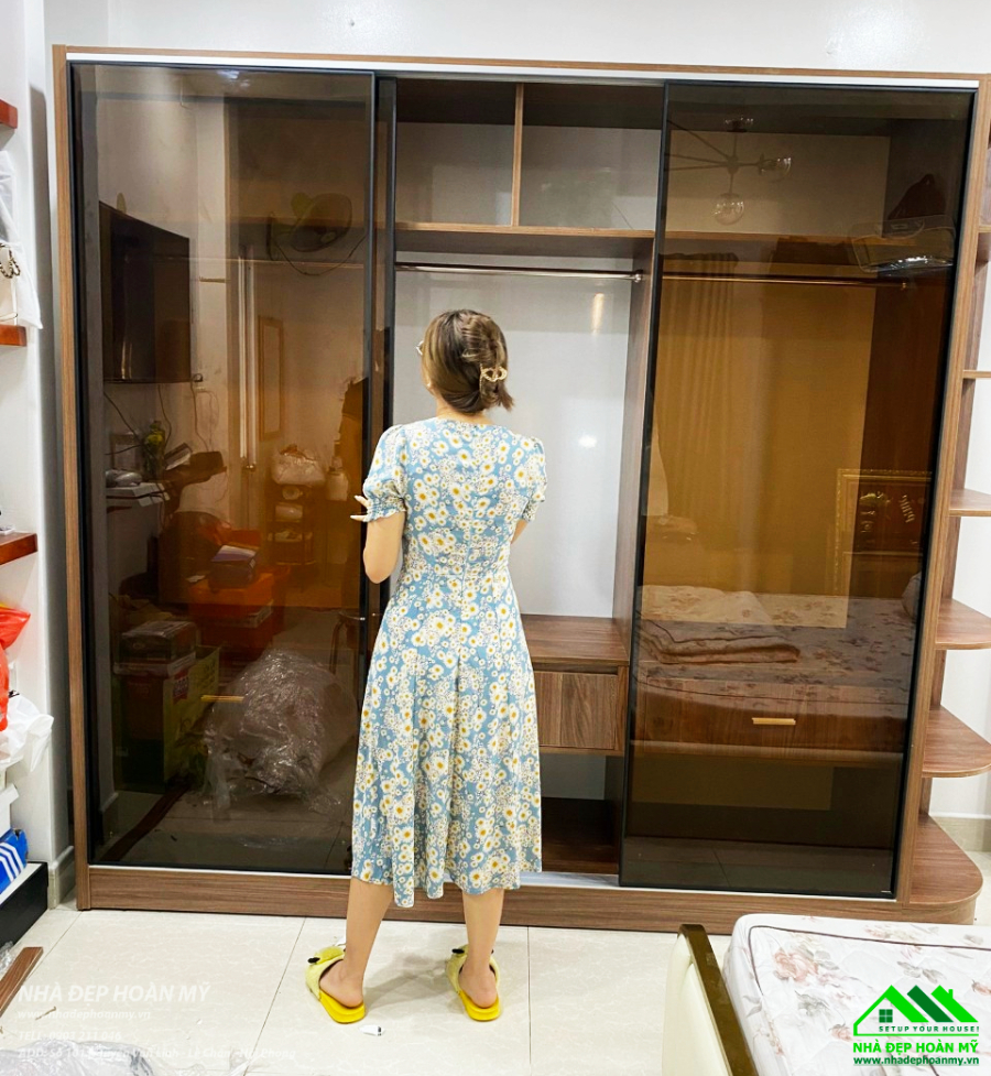 Thi công tủ áo cánh kính Hải Phòng giá rẻ