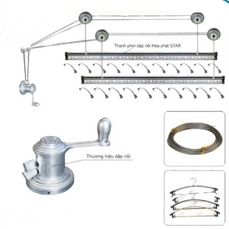 Lắp đặt giàn phơi thông minh Hải Phòng