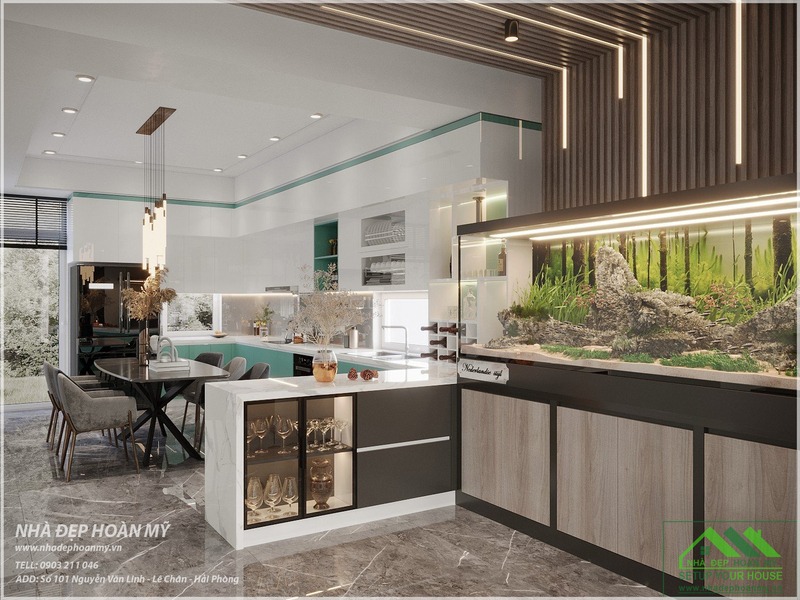 Tư vấn chọn tủ bếp nhựa nhôm 3 lớp phủ mặt hoàn thiện PET
