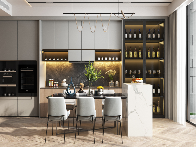 Thiết kế tủ bếp đẹp hải phòng