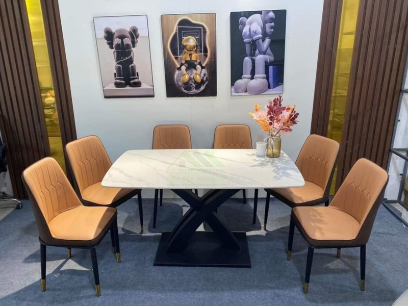 Bàn ăn mặt đá Ceramic Hải Phòng