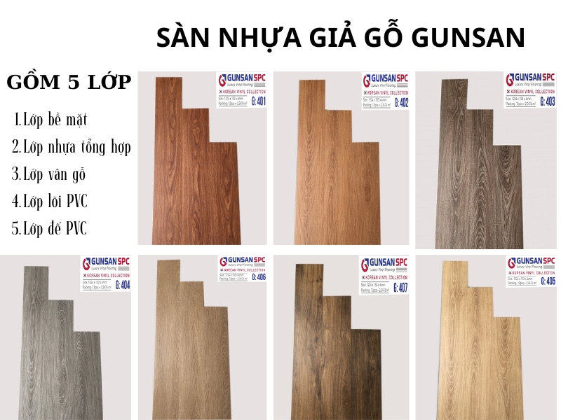 Sàn nhựa vân gỗ Gunsan