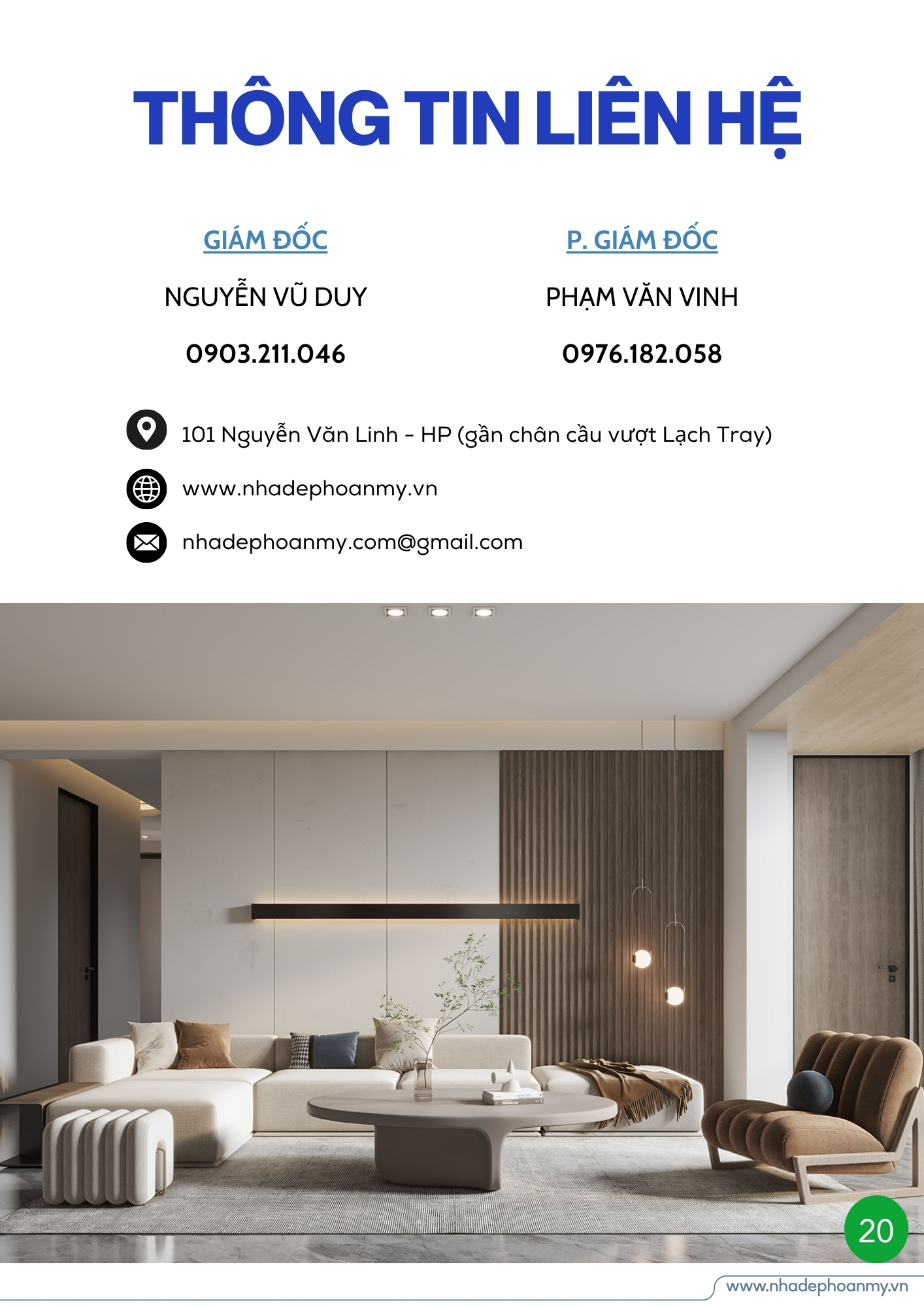 Thông tin liên hệ Nhà Đẹp Hoàn Mỹ