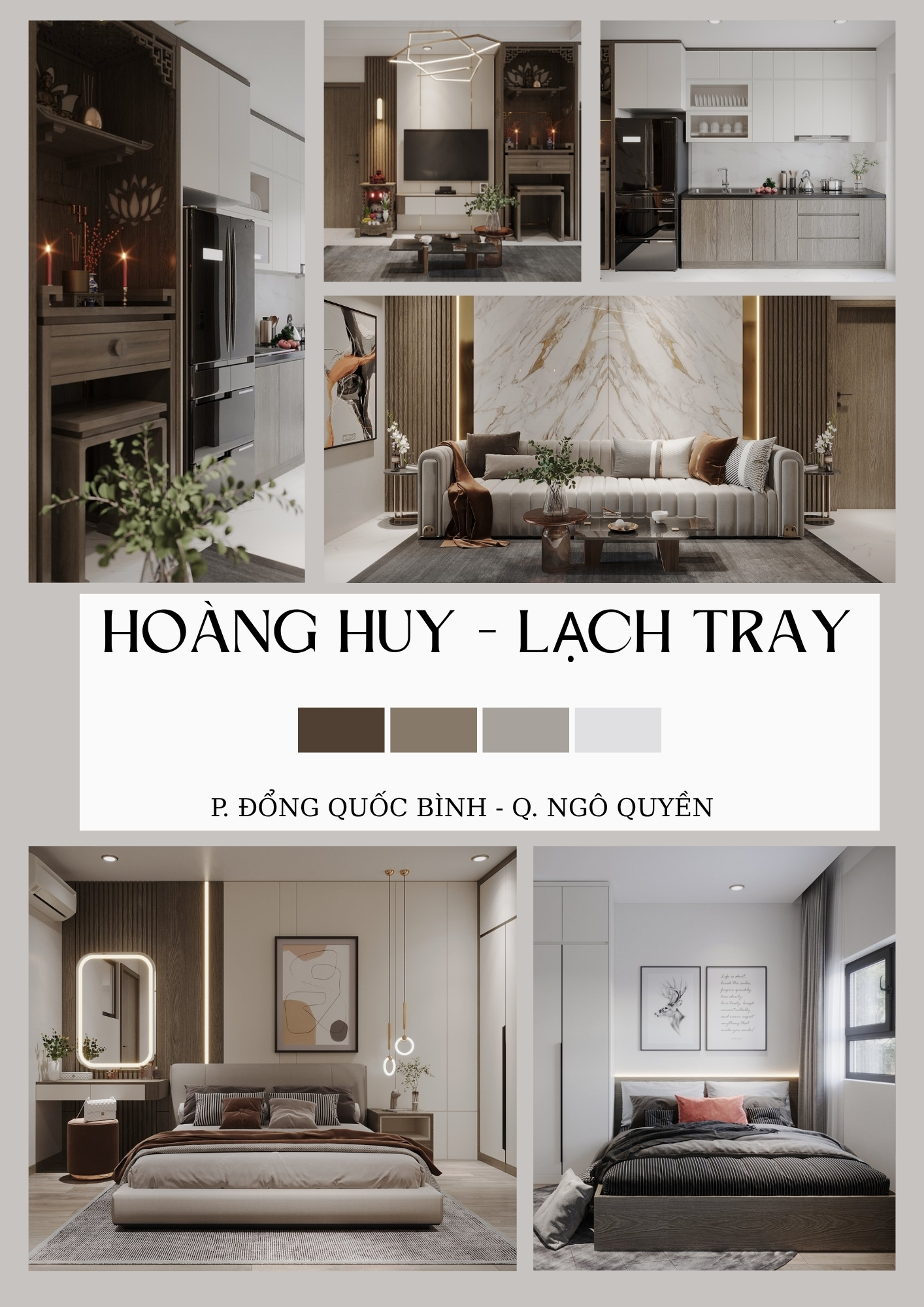 Nội thất chung cư Hoàng Huy Lạch Tray