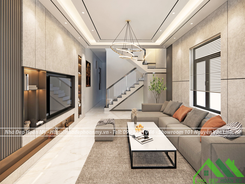 Thiết kế phòng khách hiện đại tại An Dương