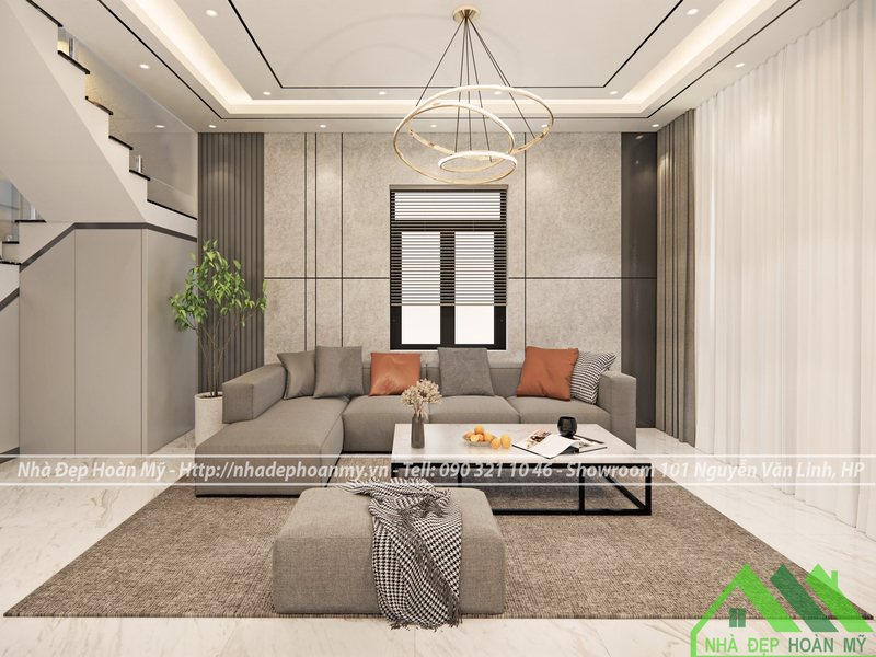 Thiết kế phòng khách hiện đại tại An Dương
