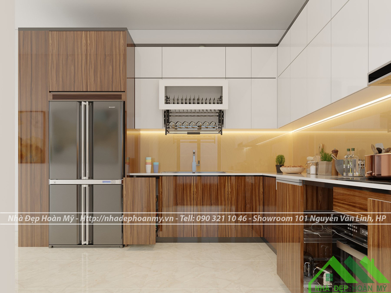 Thi công tủ bếp nhựa Picomat tại Hồng Thái - An Dương
