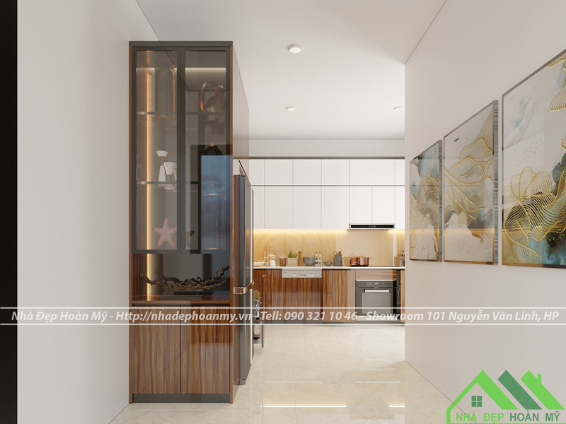 Thi công tủ bếp nhựa Picomat tại Hồng Thái - An Dương