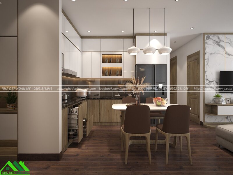 Tủ bếp chung cư giá rẻ tại Hải Phòng