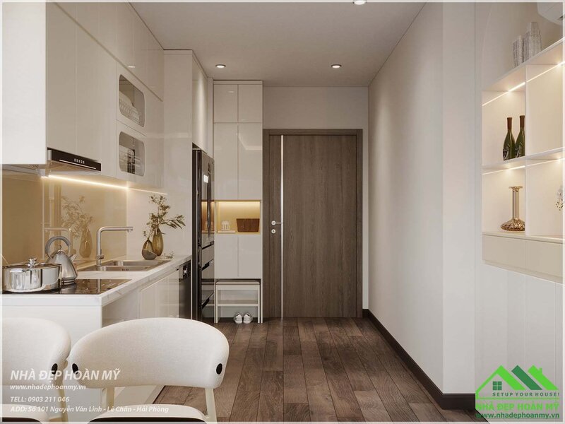 Tủ bếp chung cư giá rẻ Hải Phòng
