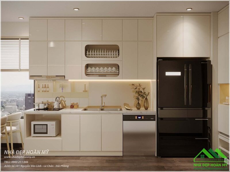 Tủ bếp chung cư giá rẻ tại Hải Phòng