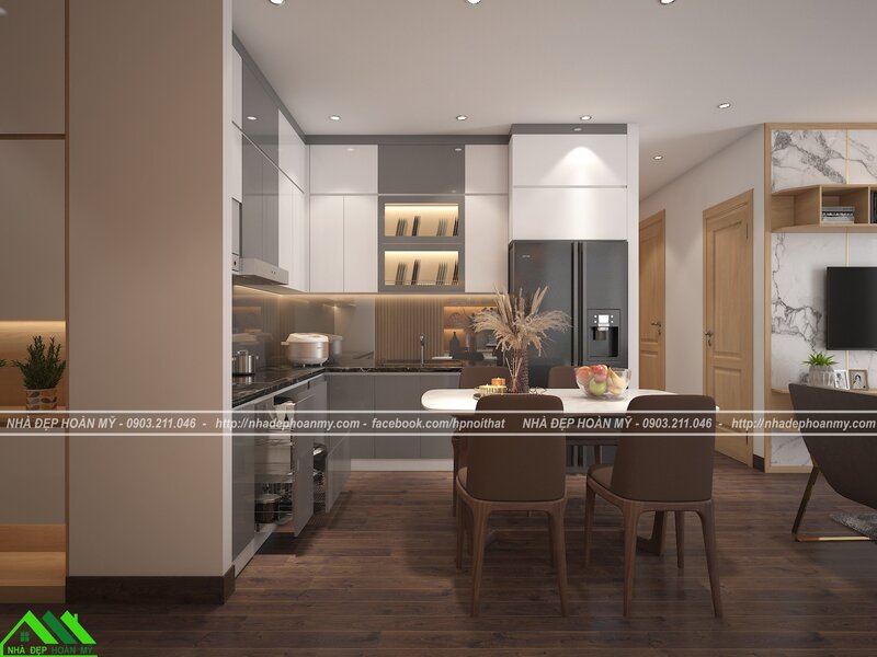 Tủ bếp chung cư giá rẻ tại Hải Phòng