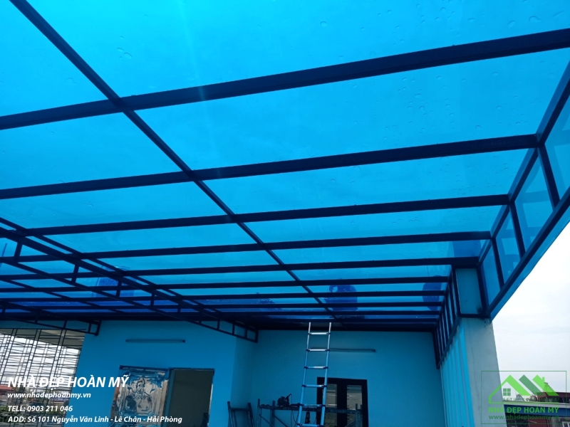 Thi công mái che lấy sáng tại Hải Phòng