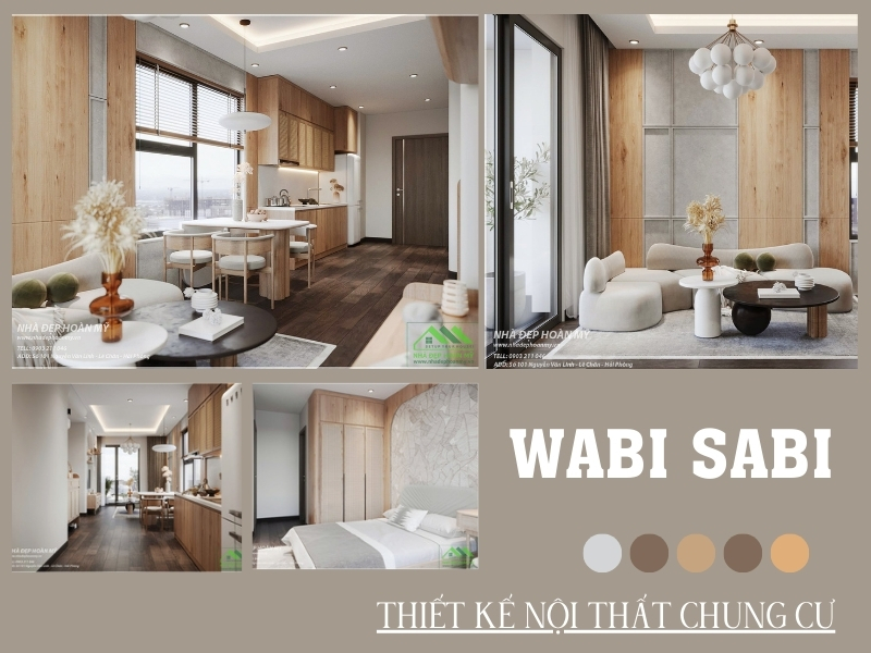 Thiết kế chung cư phong cách Wabi Sabi Hải Phòng