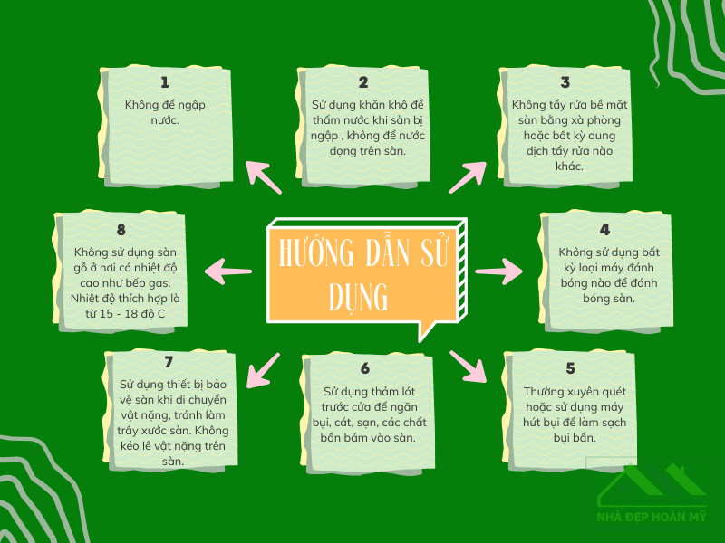 Hướng dẫn sử dụng sàn gỗ an toàn, bền bỉ