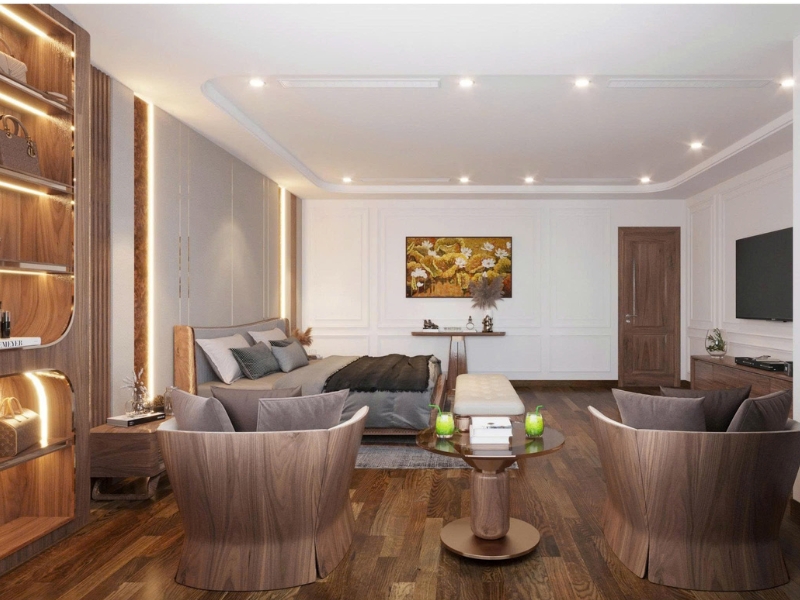 Thi công nội thất gỗ tự nhiên tại Thủy Nguyên, Hải Phòng