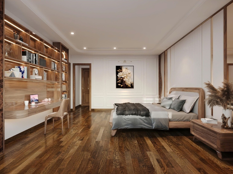 Thi công nội thất gỗ tự nhiên tại Thủy Nguyên, Hải Phòng