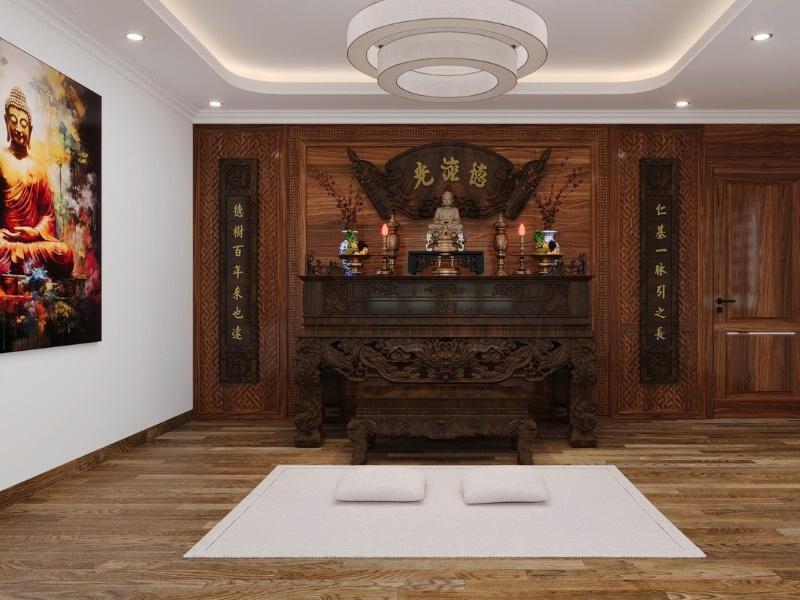 Thi công nội thất gỗ tự nhiên tại Thủy Nguyên, Hải Phòng