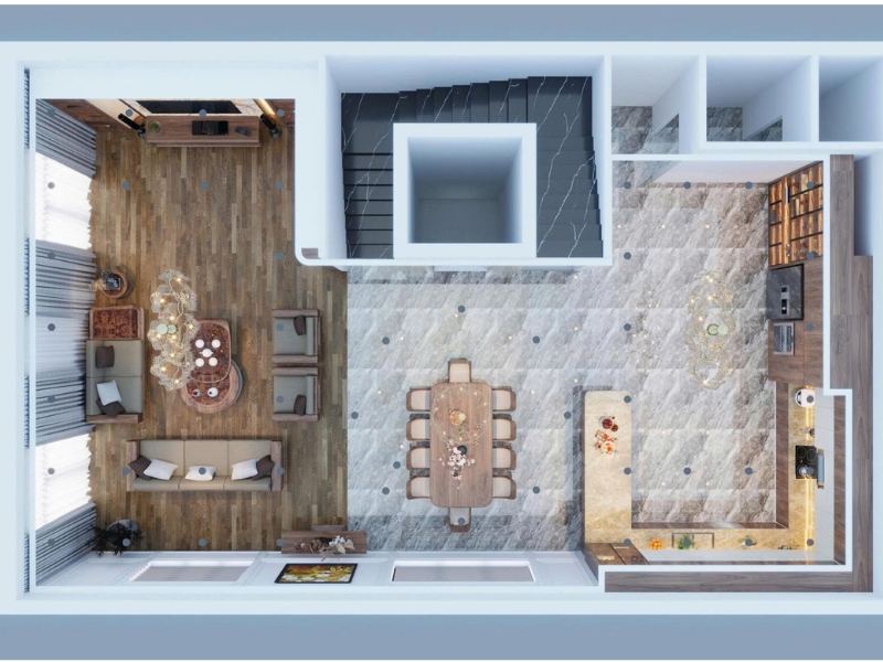 Thi công nội thất gỗ tự nhiên tại Thủy Nguyên, Hải Phòng