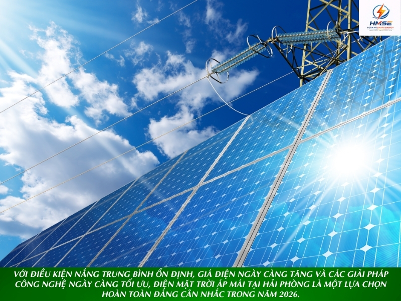 Lợi ích điện mặt trời áp mái Hải Phòng