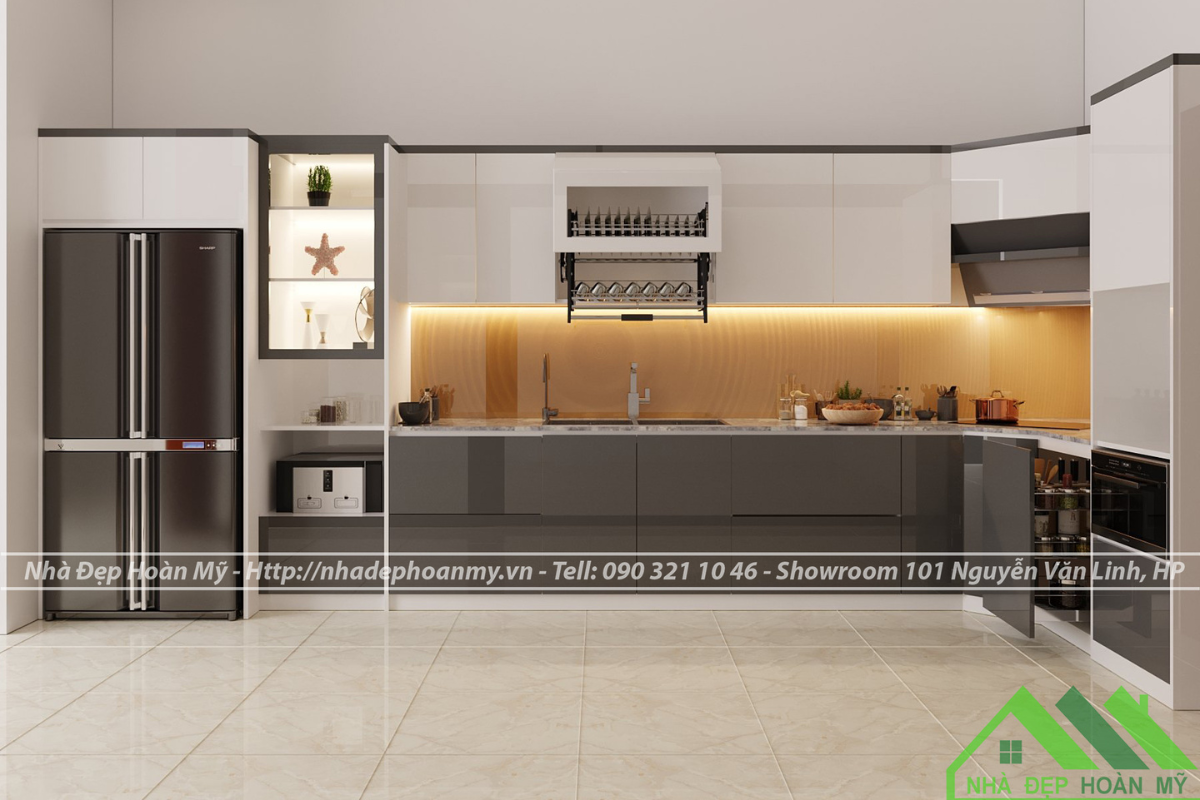 Thi công tủ bếp hải hậu