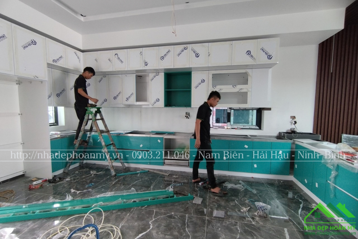 Thi công tủ bếp Hải Hậu