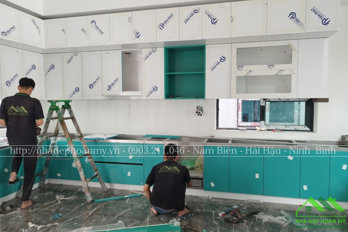 Thi công tủ bếp Hải Hậu