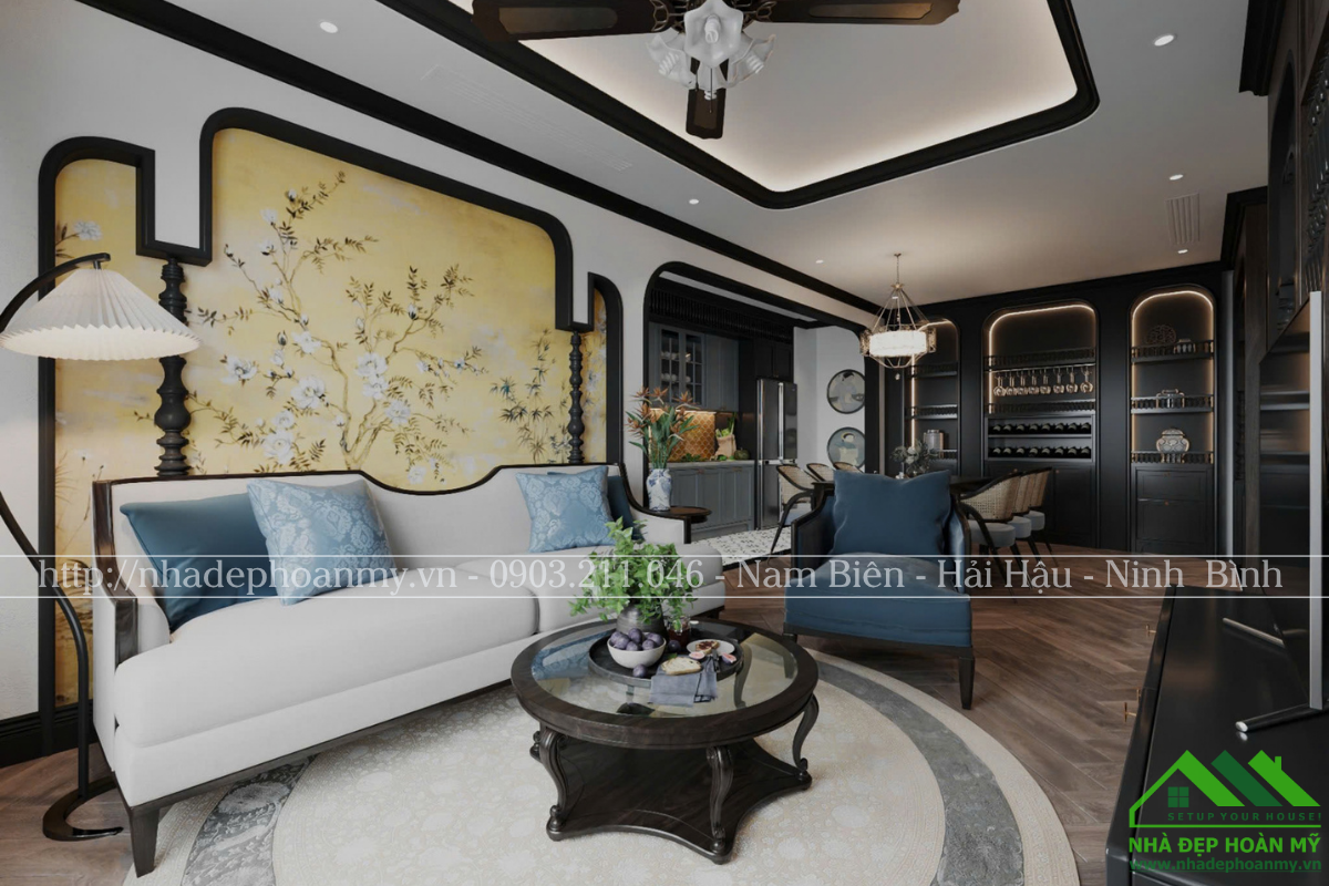Thi công nội thất trọn gói hải hậu phong cách indochine