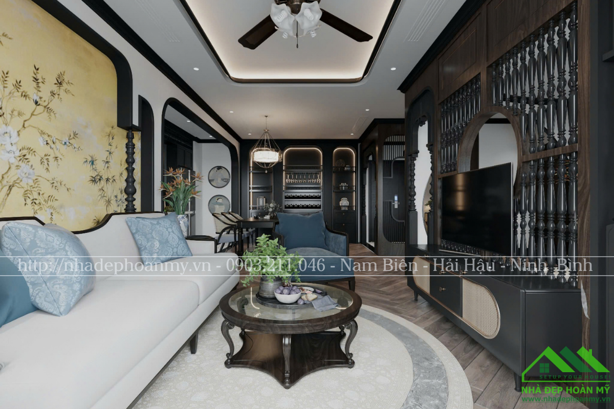 Thi công nội thất trọn gói hải hậu phong cách indochine