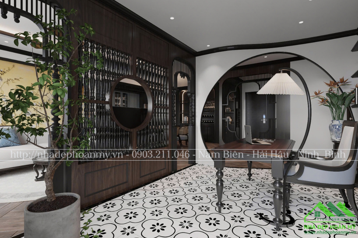 Thi công nội thất trọn gói hải hậu phong cách indochine