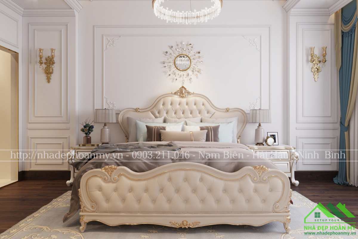 Thi công nội thất trọn gói tại Hải Hậu phong cách Tân cổ điển