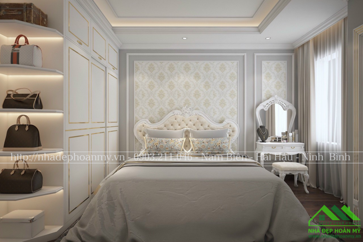 Thi công nội thất trọn gói tại Hải Hậu phong cách Tân cổ điển