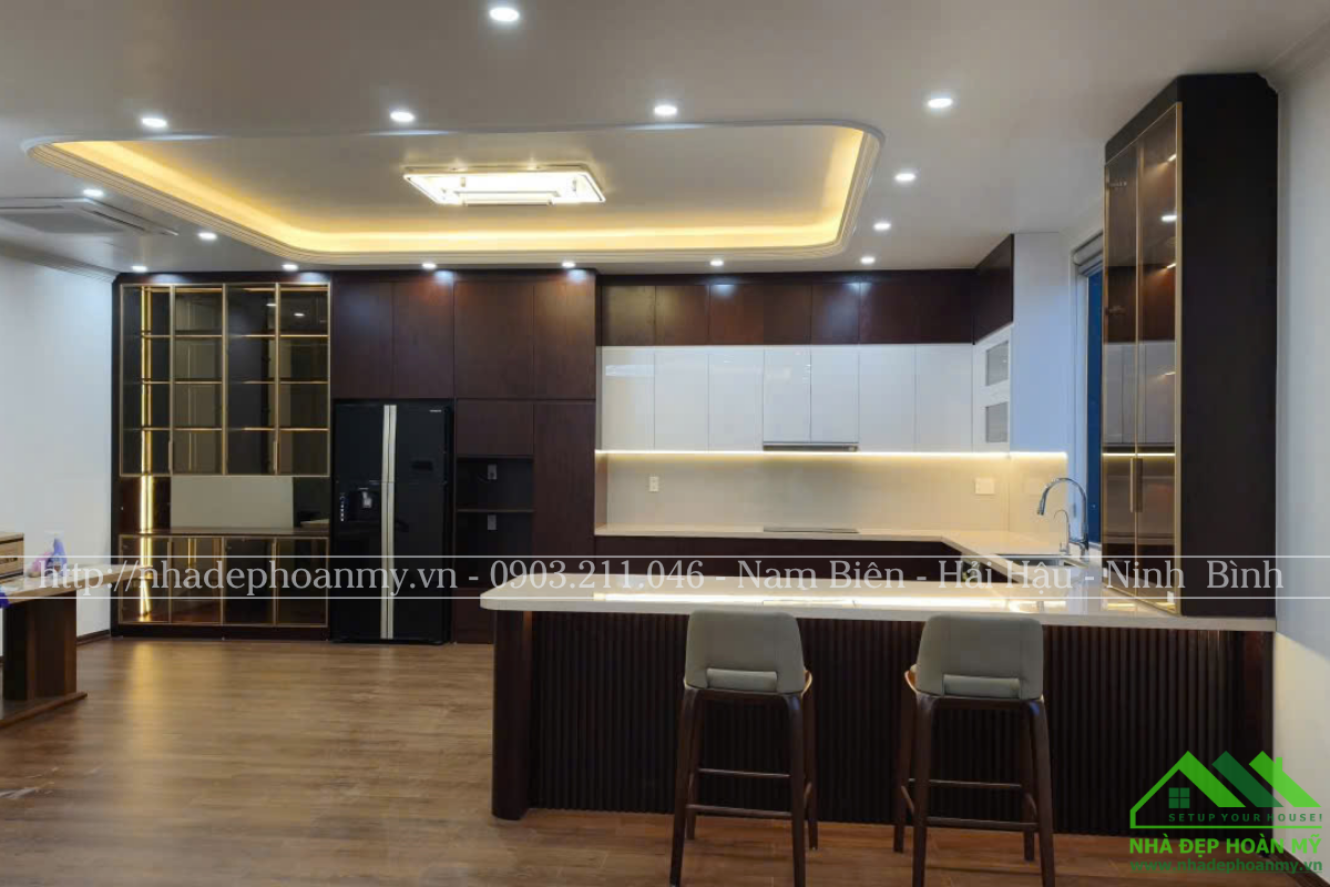 Thi công tủ bếp hải hậu