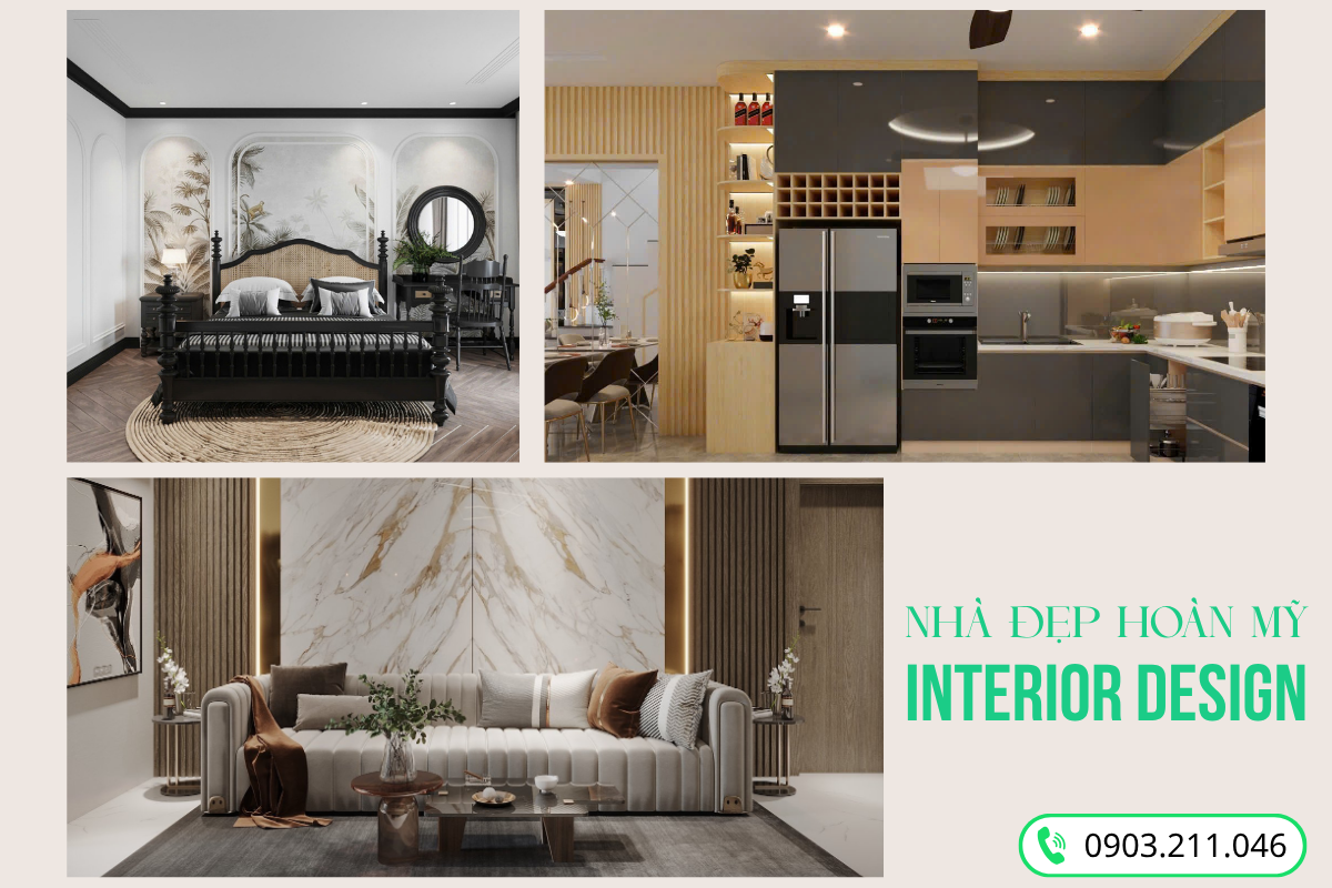 Nhà Đẹp Hoàn Mỹ thi công nội thất trọn gói tại Hải Hậu