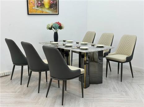 Ghế ăn SPINE bọc da nhập khẩu